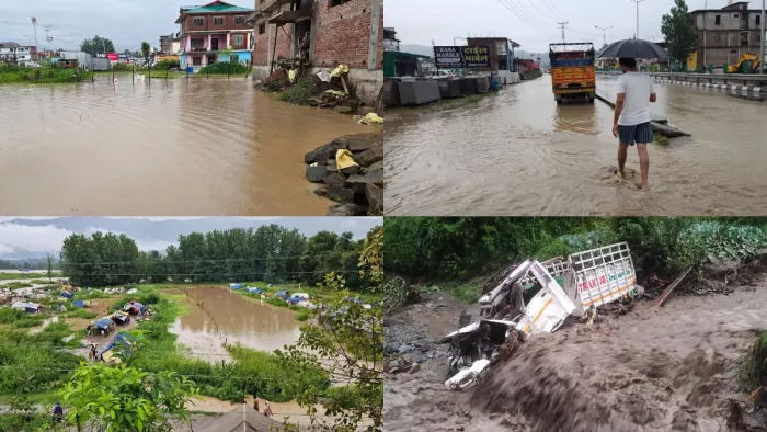 मंडी में जिले में मूसलाधार बारिश ने बरपाया कहर