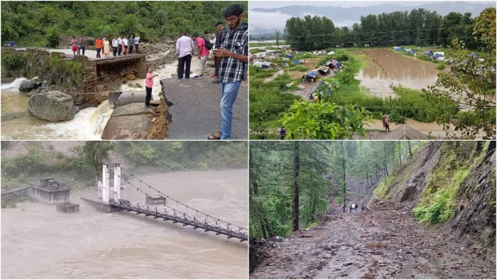 हिमाचल में तबाही मचा रहा मानसून, शिमला के रामपुर में फटा बादल; पानी में बह गई कई बीघा फसल