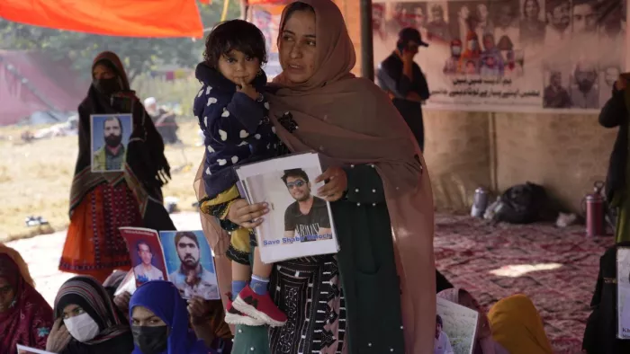 बलूचिस्तान में जबरन गायब किए गए पीड़ितों के परिवारों का विरोध प्रदर्शन लगातार नौवें दिन भी जारी रहा। (फाइल फोटो)