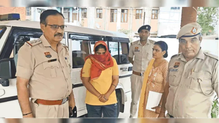 Haryana News: मां और भाई की हत्यारोपी बेटी काजल (जागरण न्यूज)