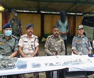 Jharkhand Gumla Crime News गुमला में गिरफ्तार किया गया अपराधी।