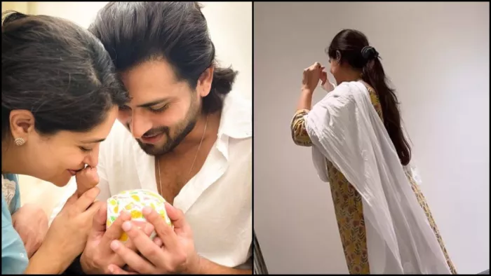 Dipika Kakar Danced with Baby Ruhaan Shoaib Ibrahim shared video of them. Photo- Instagram