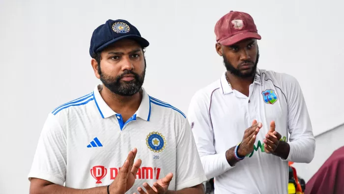 India won test series against WI and WTC 2023 25 points table. Image- Twitter