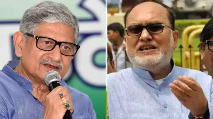 केंद्रीय मंत्री ललन सिंह और राजद नेता अब्दुल बारी सिद्दीकी की तस्वीर। फाइल फोटो