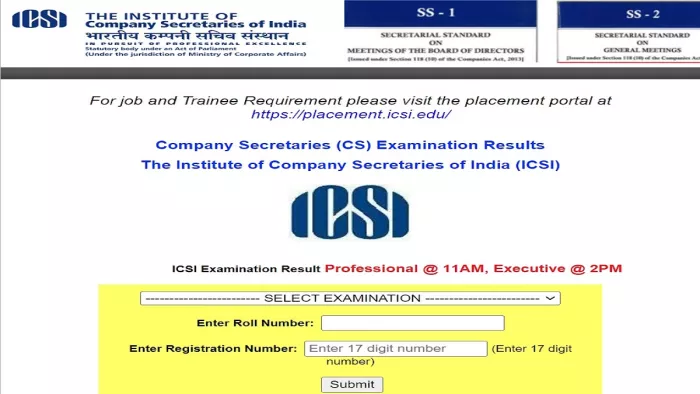 आइसीएसआइ सीएस रिजल्ट 2022 लिंक आधिकारिक वेबसाइट, icsi.edu पर एक्टिव किया गया।