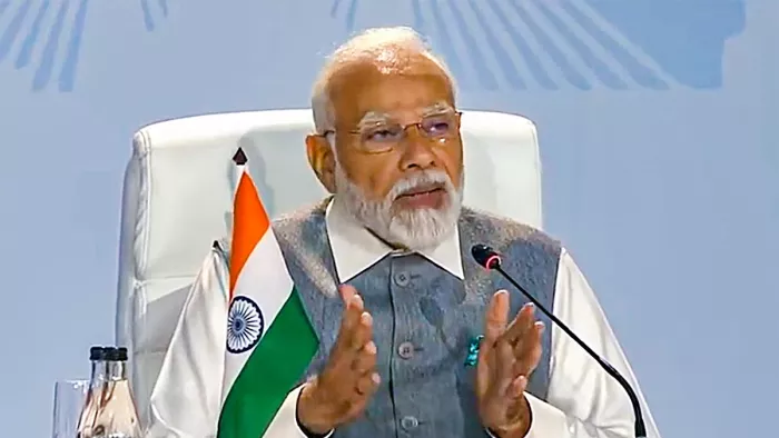 प्रधानमंत्री ने भारत-अफ्रीका संबंधों के विभिन्न पहलुओं पर प्रकाश डाला। फोटोः एएनआई।