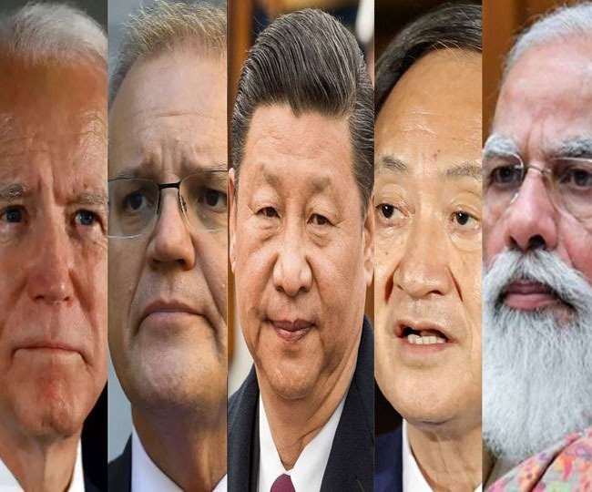 चीन की ना'पाक' साजिशों के खिलाफ खड़ा क्वाड(QUAD)।(फोटो: दैनिक जागरण)