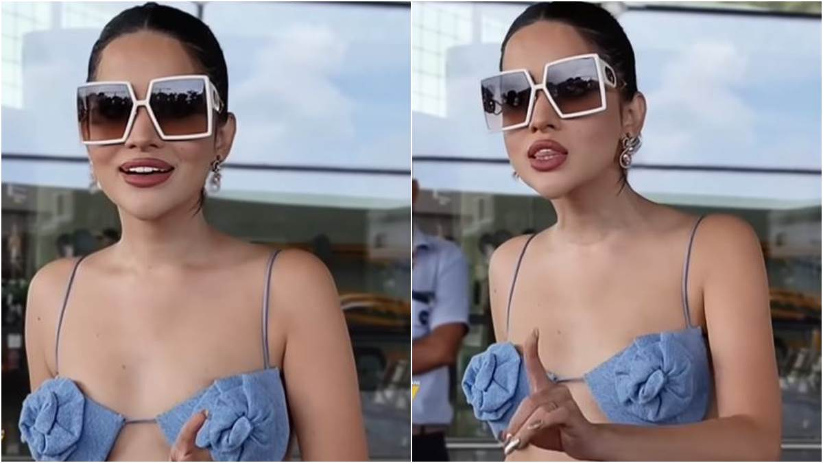 urfi javed brutally trolled for her latest look video wearing braless bikini cut and short skirt dress fans reaction goes viral on social media