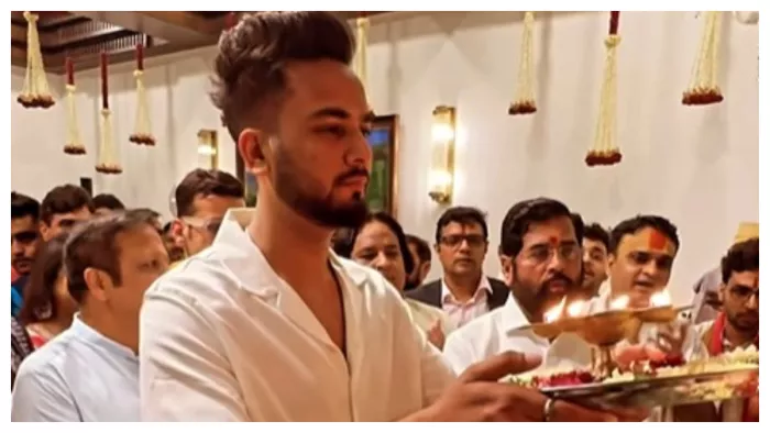 Elvish Yadav at Maharashtra CM Eknath Shinde Ganpati Celebration