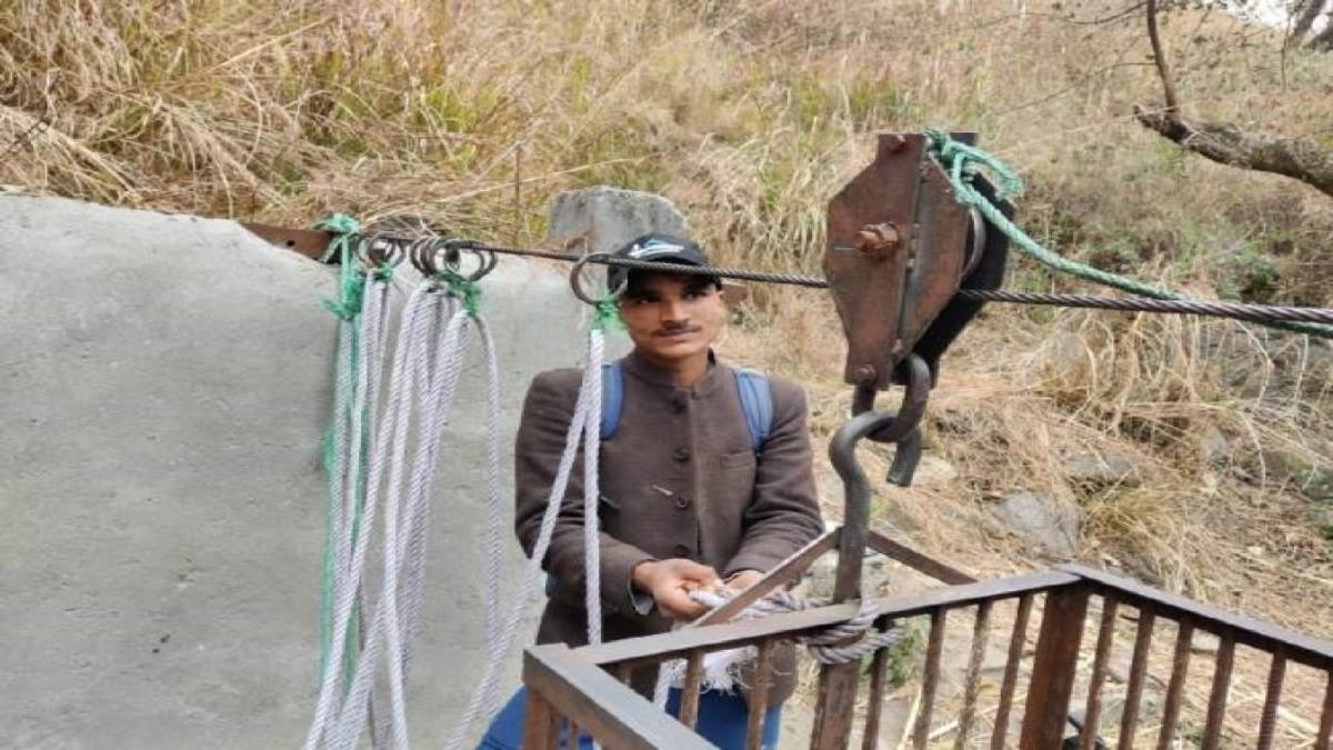 uttarakhand news here life swings between destination and death in dilapidated trolleys