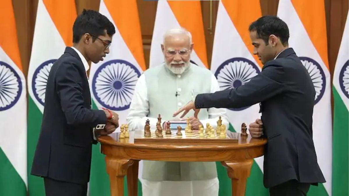 pm modi meet chess olympiad winners