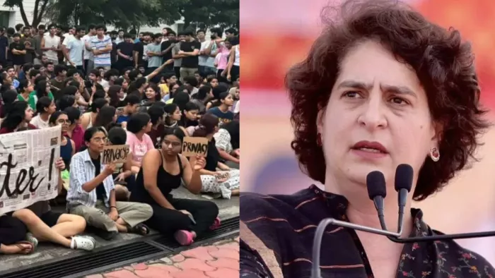 प्रियंका गांधी ने RGNUL की घटना पर प्रतिक्रिया दी है। फोटो सोर्स- सोशल मीडिया