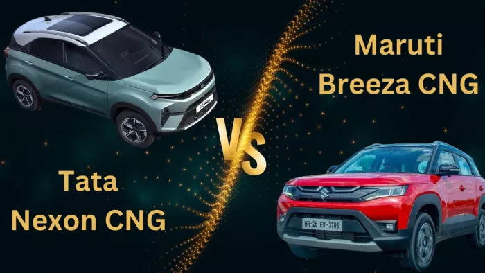 Tata Nexon CNG Vs Maruti Brezza CNG किसे खरीदना होगा बेहतर।