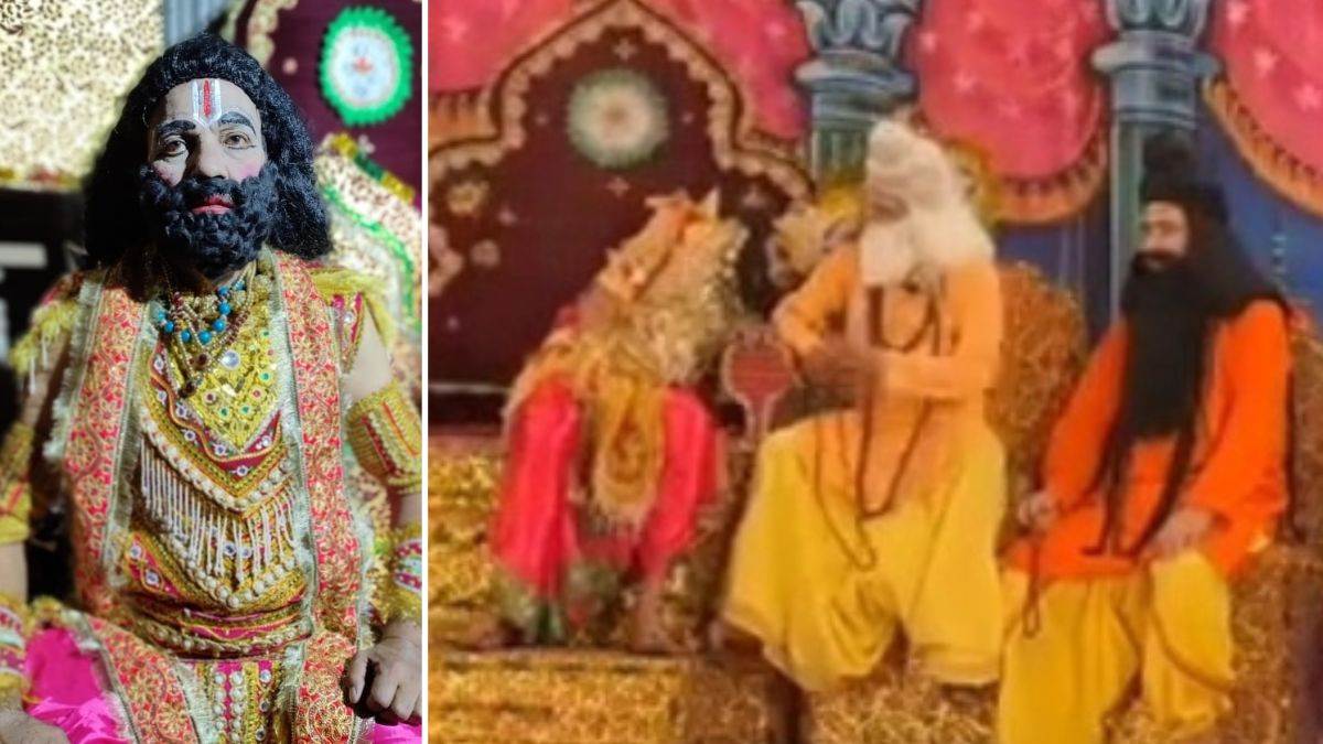 chamba ramlila artist dies on stage playing dashrath performance continues