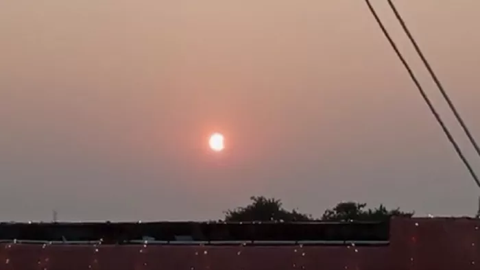 Solar eclipse 2022 in UP : लखनऊ में कैमरे में कैद हुई सूर्य ग्रहण की अनोखी घटना