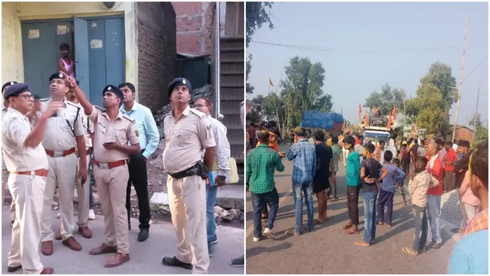 बिहार में मूर्ति विसर्जन करने जा रहे जुलूस पर पथराव, मारपीट के बाद बिगड़ी स्थिति