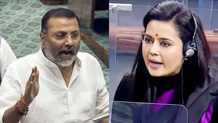 निशिकांत दुबे ने महुआ मोइत्रा पर फिर हमला किया है (फाइल फोटो)