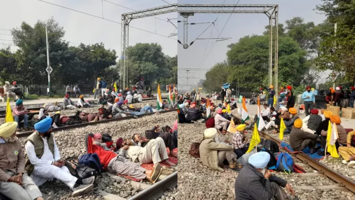 किसानों के बाद अब पूर्व सैनिकों ने घेरा रेलवे ट्रैक