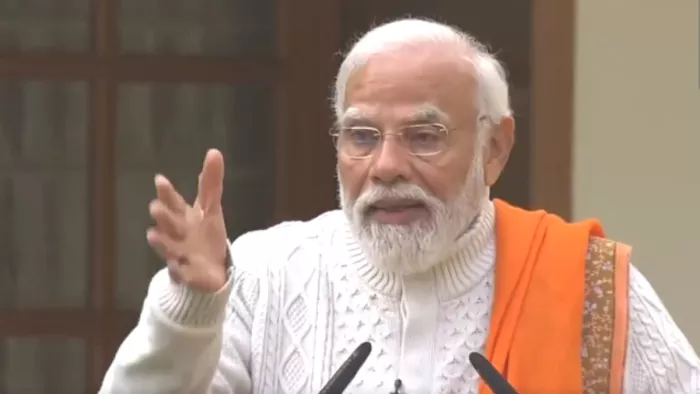 क्रिसमस डे कार्यक्रम में पीएम मोदी ने लिया हिस्सा (फोटो, एएनआई)