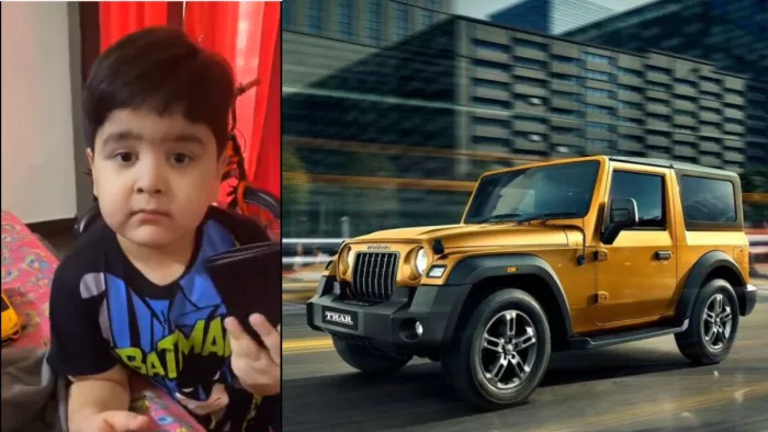 चीकू ने Anand Mahindra से 700 रुपये में नई Thar की डिमांड की है।