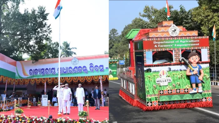 ओडिशा के राज्यपाल गणेशी लाल ने फहराया तिरंगा
