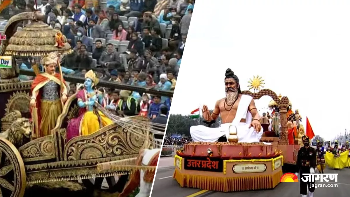 Republic Day 2023 Pics: UP की झांकी में अयोध्या तो हरियाणा में भगवद गीता... तस्वीरों के जरिए देखें गणतंत्र दिवस - Republic Day 2023 Parade Pics Republic Day 2023 Pics Ayodhya in UP