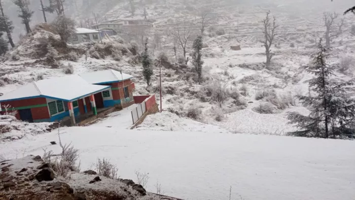 हल्की बर्फबारी से कश्मीर में 2 महीने का सूखा हुआ खत्म