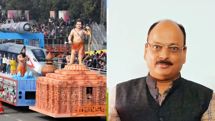 यूपी की झांकी में रामलला के साथ विकसित भारत की झलक, बजा वीरेंद्र वत्स का ये खास गीत