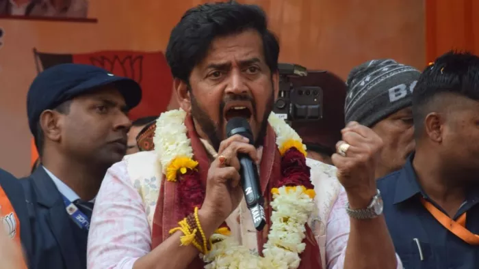 भाजपा सांसद रवि किशन ने आप पर जमकर निशाना साधा है। फाइल फोटो