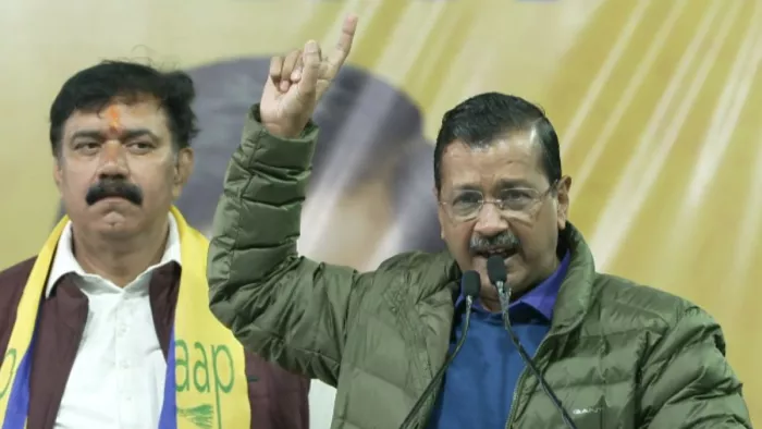 अरविंद केजरीवाल ने जंगपुरा में जनसभा को संबोधित किया। फाइल फोटो