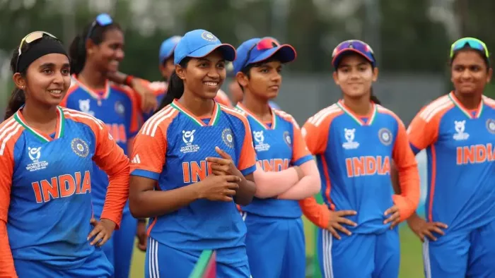 भारतीय महिला अंडर-19 टीम ने सेमीफाइनल में बनाई जगह। फोटो- BCCI