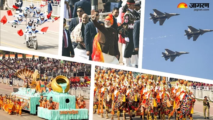 Republic Day 2025 Pics कर्तव्य पथ पर दिखा भारत का जलवा। (फोटो सोर्स - एएनआई)