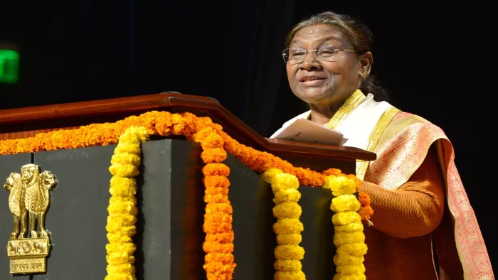 देश की महामहिम राष्ट्रपति द्रौपदी मुर्मू की फाइल फोटो।