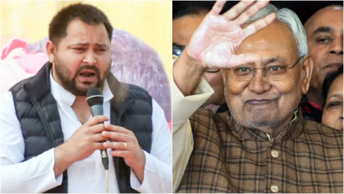 'पलटु चाचा पलट गए', नीतीश पर फिर बरसे तेजस्वी; बोले- मैं लालू यादव का बेटा हूं... (फाइल फोटो)