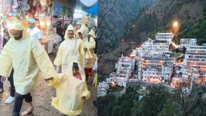 खराब मौसम के बीच मां वैष्णो देवी की यात्रा पर श्रद्धालुओं का उत्साह लगातार बना हुआ है। फाइल फोटो