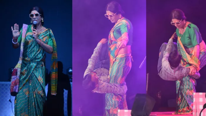 Taj Mahotsav 2025: सुनील ग्रोवर ने ताजमहोत्सव में दी प्रस्तुति। लाइटमैन को उठाया। जागरण।