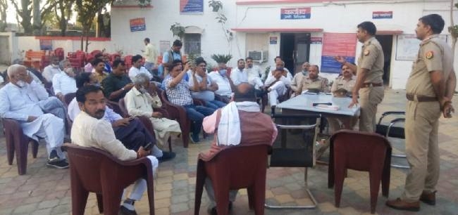 शांति समिति की बैठक में त्यौहार सद्भाव के साथ मनाने की अपील