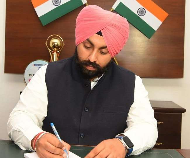 पंजाब के युवा मंत्री हरजोत सिंह बैंस। (जागरण)