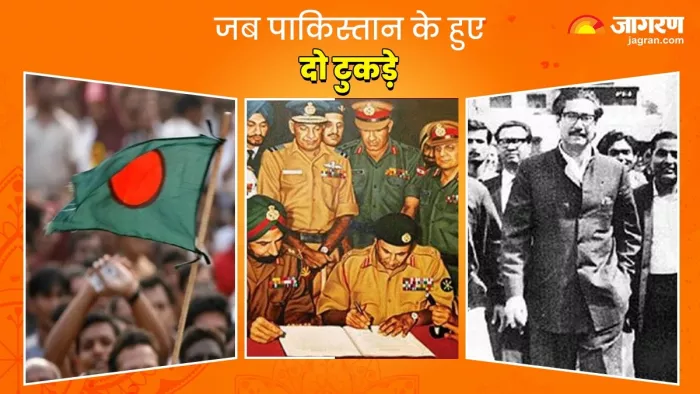 Bangladesh Independence Day: शेख मुजीबुर्रहमान के ऐतिहासिक भाषण से पड़ी बांग्लादेश की आजादी की नींव (फोटो जागरण ग्राफिक्स)
