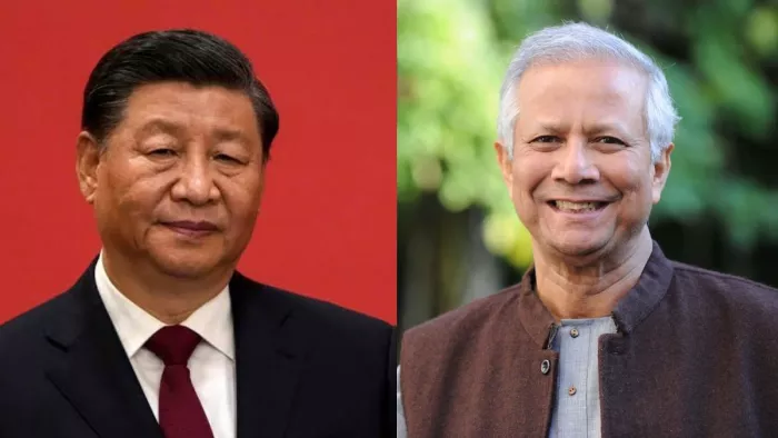 चीनी राष्ट्रपति शी जिनपिंग से मुलाकात करने मोहम्मद यूनुस चीन पहुंचे। (फोटो सोर्स: पीटीआई)