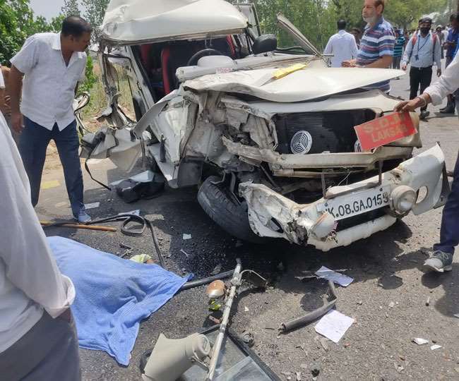 चालक गोविंद राम निवासी झबीरन की मौके पर ही मौत