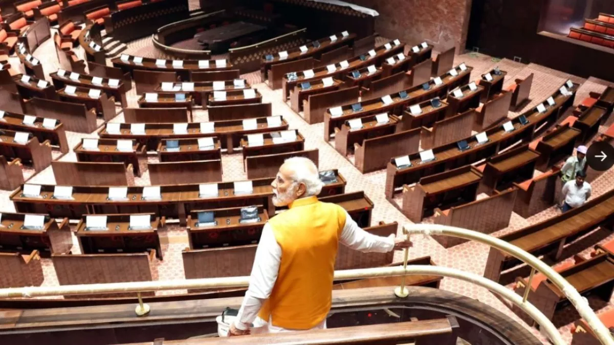 New Parliament Building: ऐसा है देश का नया संसद भवन, प्रधानमंत्री मोदी ने शेयर किया पूरा वीडियो