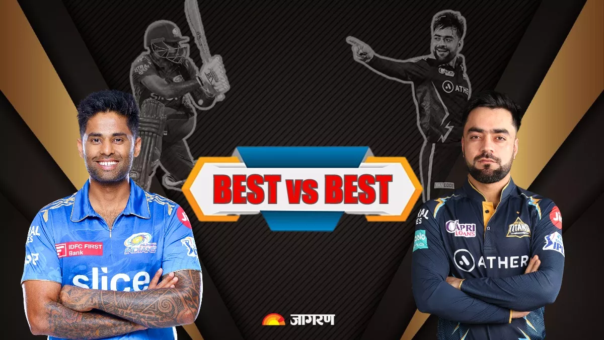 सूर्यकुमार यादव और राशिद खान। suryakumar vs rashid khan