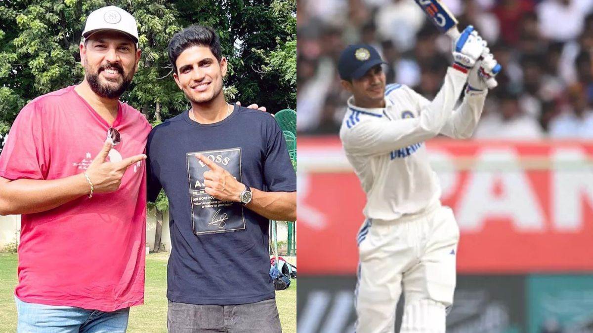 shubman gill reached chandigarh for the first time after becoming the test captain seen at the airport with yuvraj singh