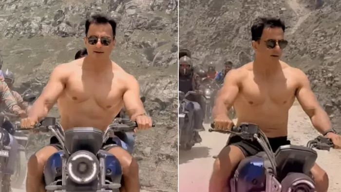 अभिनेता सोनू सूद बाइक चलाते हुए (फोटो क्रेडिट- इंस्टाग्राम)