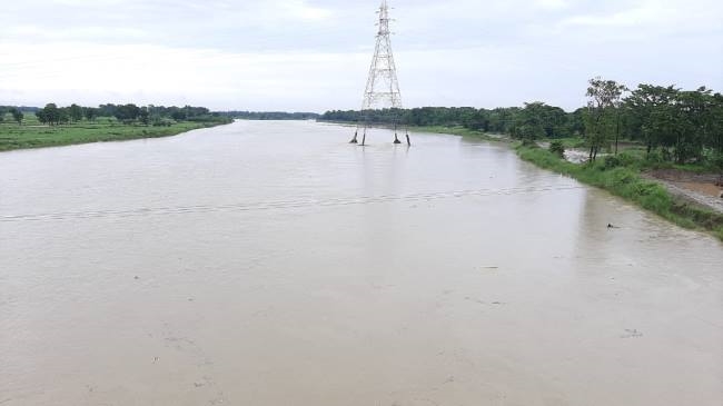 लगातार हो रही बारिश से बागमती नदी में उफान -
