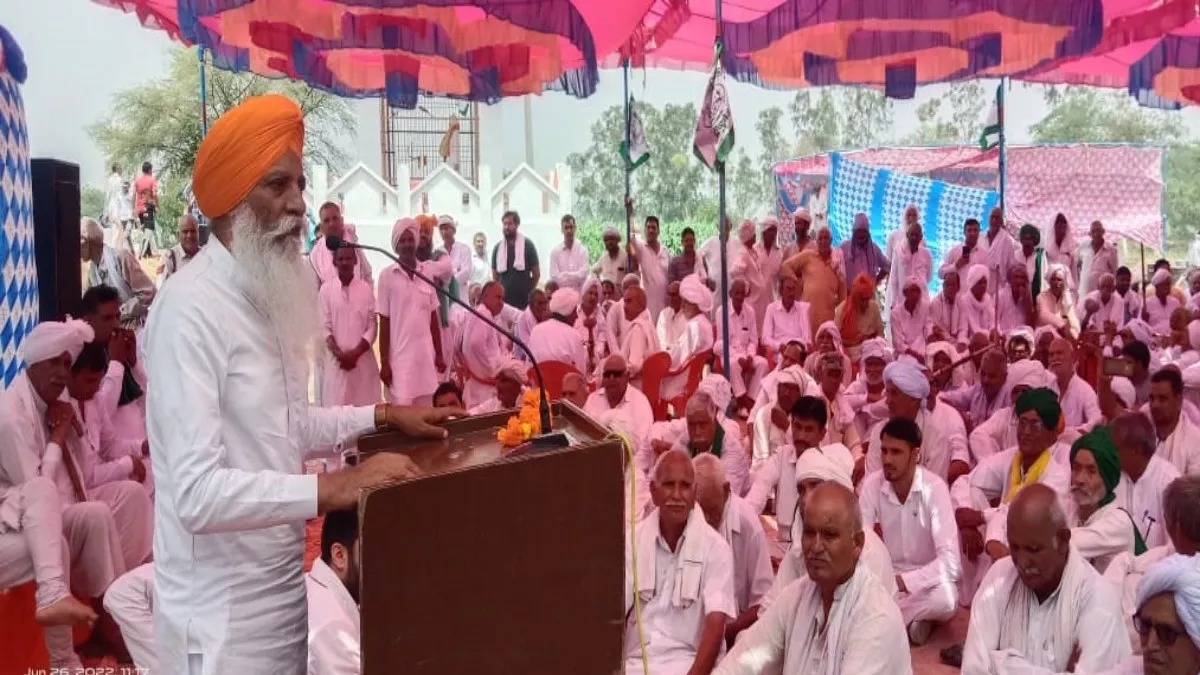 झज्जर में बोले किसान नेता गुरनाम सिंह चढ़ूनी, कहा-व्यर्थ नहीं जाता शहीदों का बलिदान