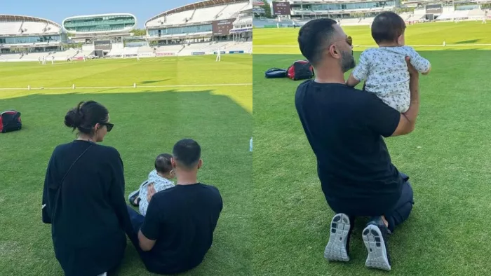 Sonam Kapoor shares her son Vayu and husband Anand Ahuja photos form London Lord Cricket Ground. Photo-Instagram
