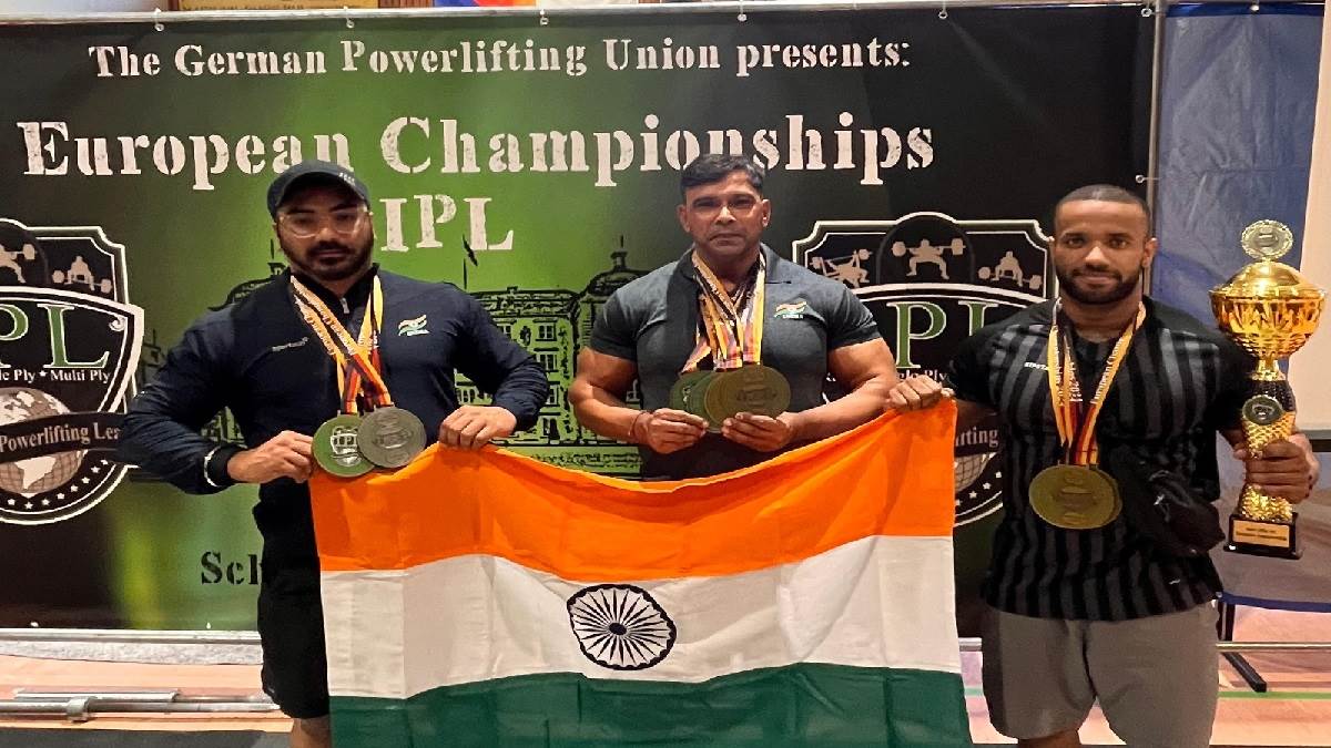 ncr ritesh dogra of delhi won best lifter title at ipl european powerlifting championship in germany