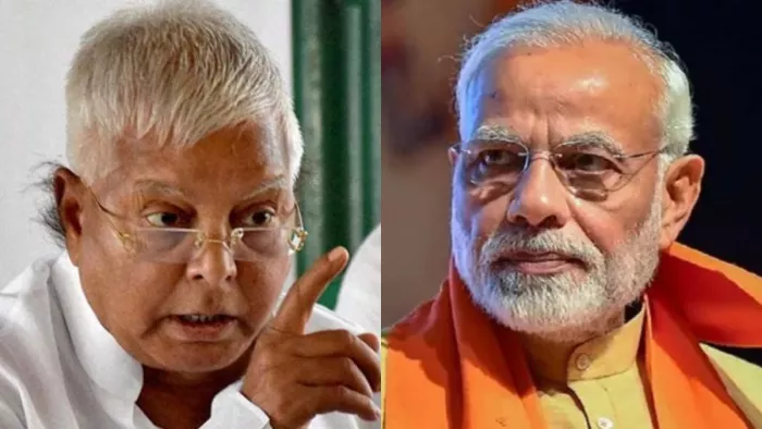 राजद सुप्रीमो लालू यादव और प्रधानमंत्री नरेंद्र मोदी। (फाइल फोटो)